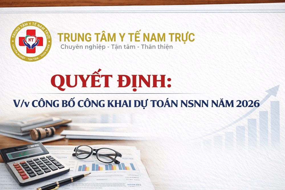 Quyết định: V/v công bố công khai dự toán NSNN năm 2026